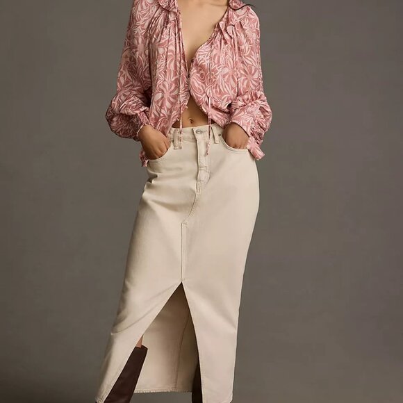 Anthropologie Florence Balducci Femme Collared Blouse - Picture 4 of 11